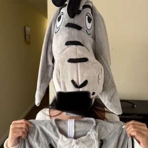 Gray Donkey Costume with Hood